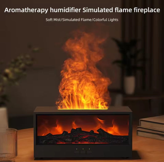 Simulated Fireplace Flame Aroma Diffuser & Humidifier