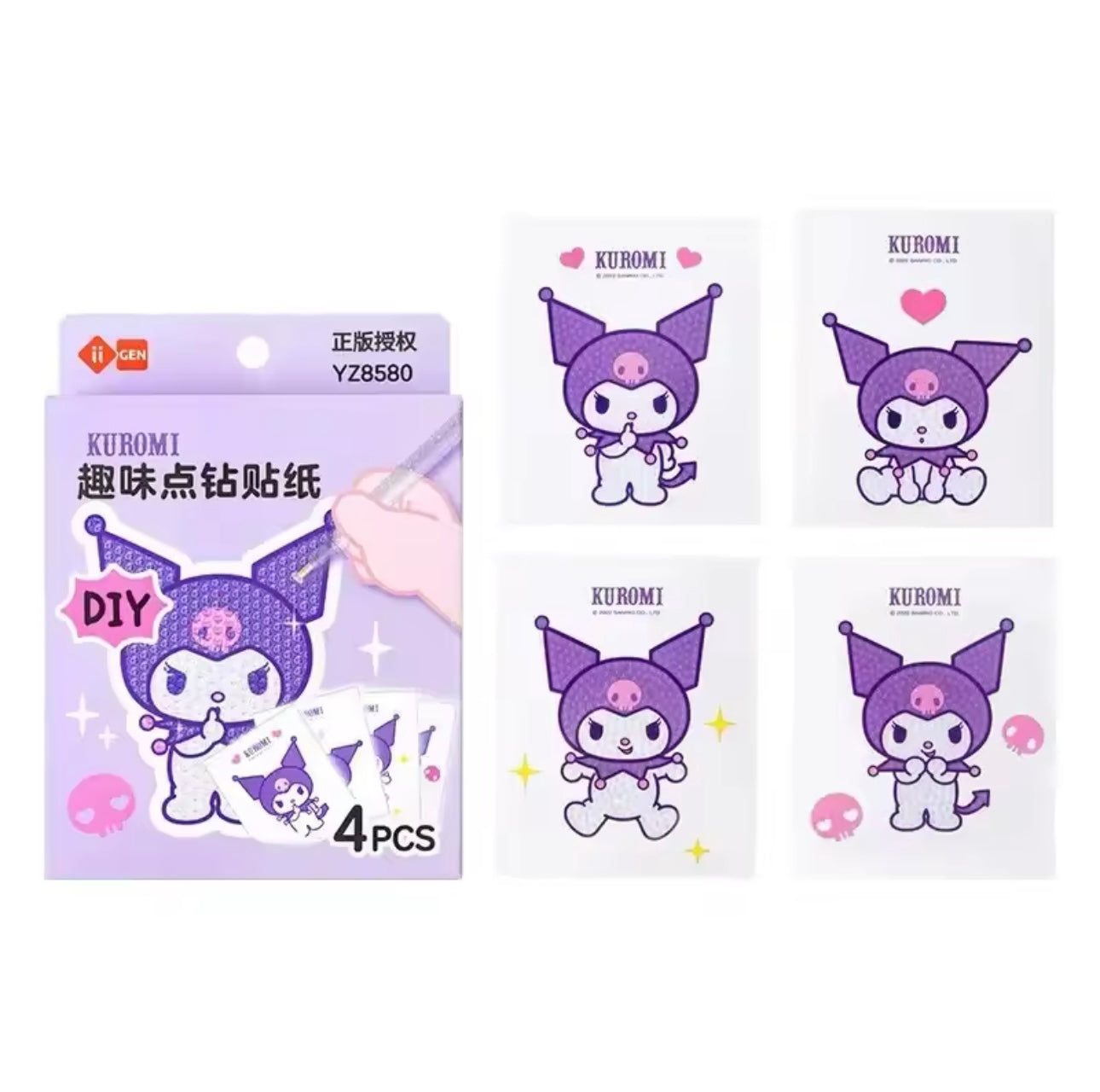 Sanrio Diamond Art Stickers For Kids Ages 4 and up