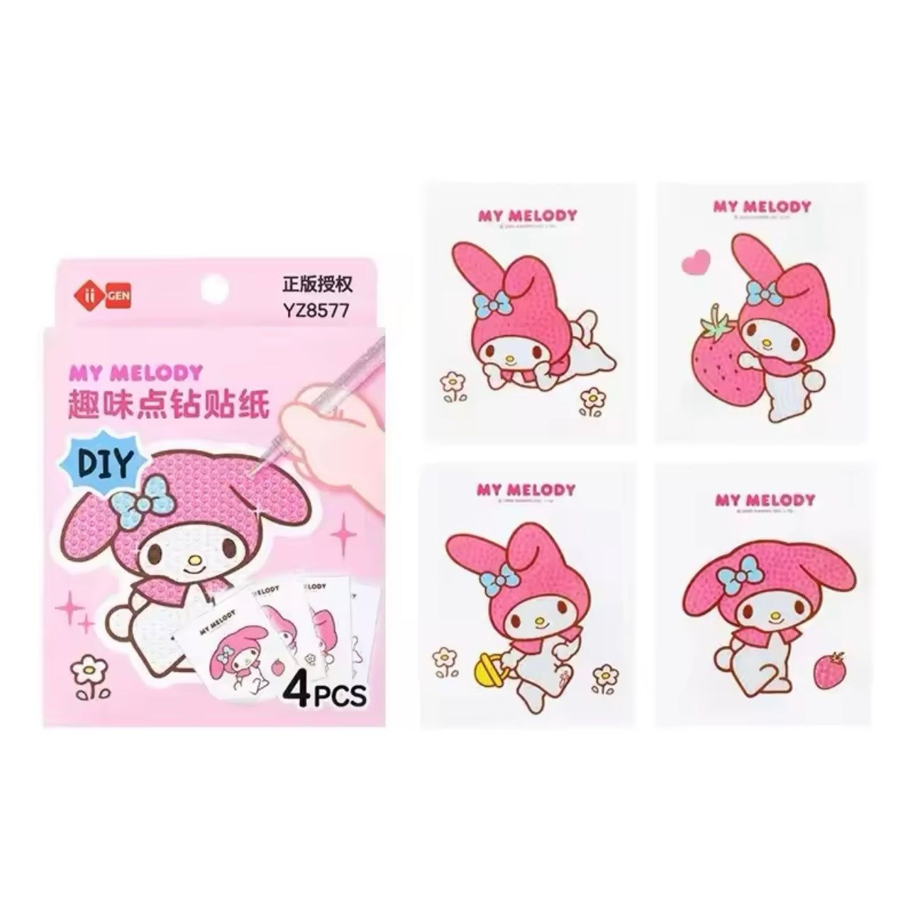 Sanrio Diamond Art Stickers For Kids Ages 4 and up